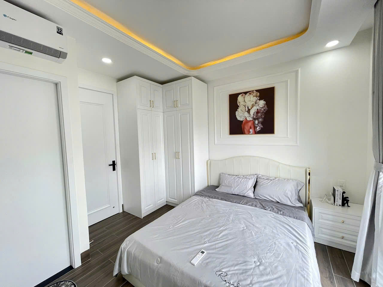 Nhà 3 tầng phong cách Tân Cổ Điển Khu TĐC Đất Lành.<br>- Dt 58m2 ngang 4m. Dt sàn: 151,1m2<br>- Kết - Ảnh 4