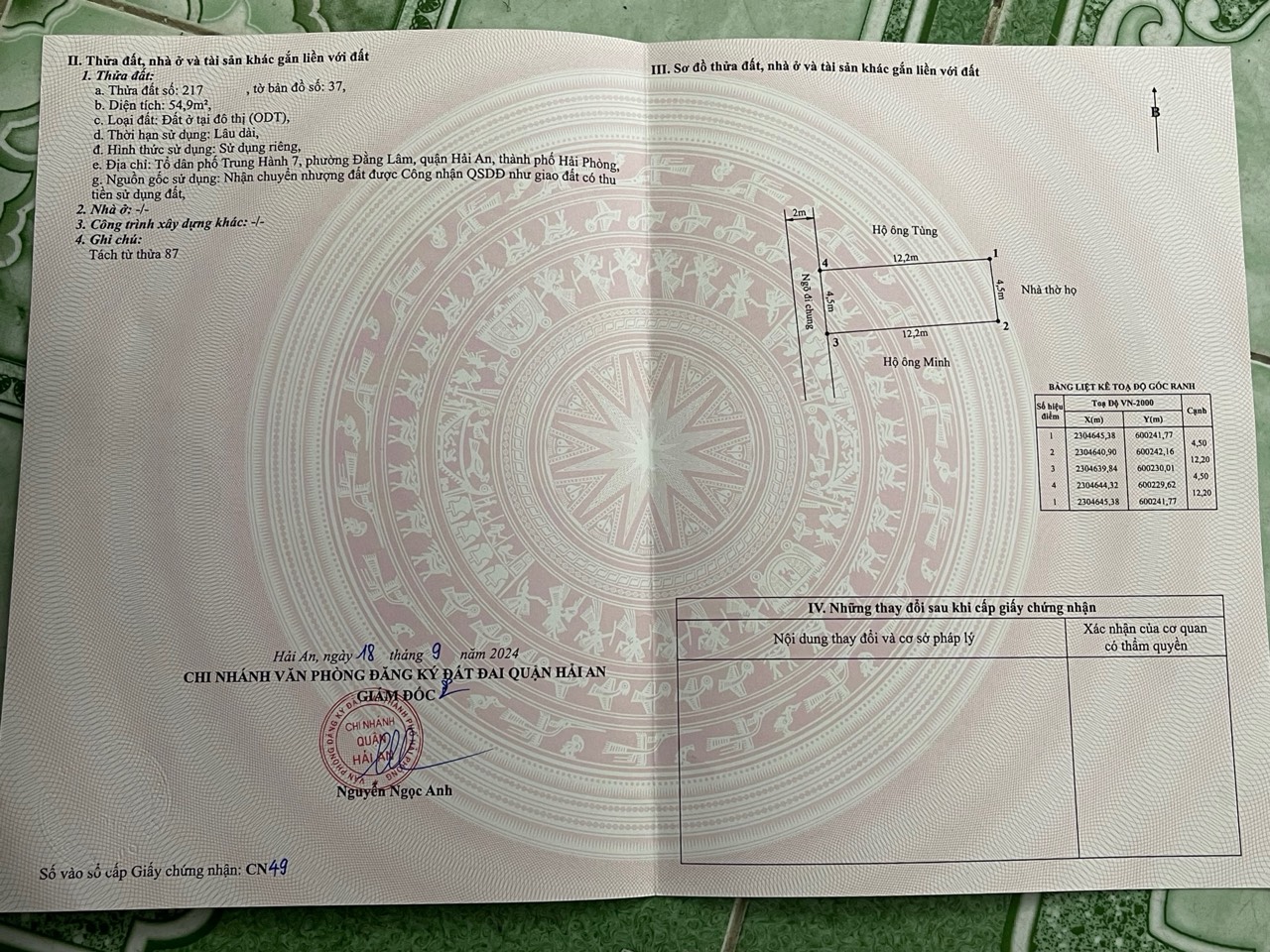 Bán nhà dân xây độc lập 2,5 tầng Trung Hành, Hải An, Hải Phòng Diện tích 54,9m chỉ hơn 2ty - Ảnh 3