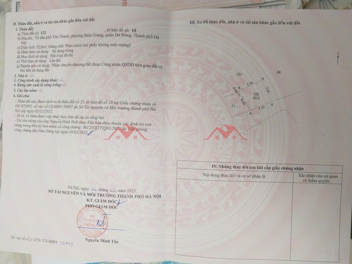 CHÍNH CHỦ BÁN LÔ ĐẤT 52M TẠI BIÊN GIANG-QUẬN HA ĐÔNG-HÀ NỘI - Ảnh 3