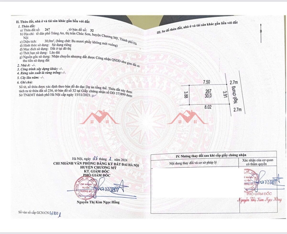 CHÍNH CHỦ BÁN LÔ ĐẤT 3OM TẠI TT CHÚC SƠN-CHƯƠNG MỸ-HÀ NỘI - Ảnh 4