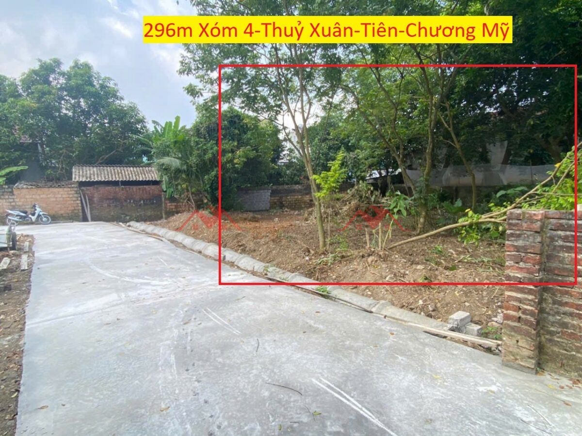 CHÍNH CHỦ BÁN LÔ ĐẤT 296M TẠI THỦY XUÂN TIÊN-CHƯƠNG MỸ-HÀ NỘI - Ảnh chính