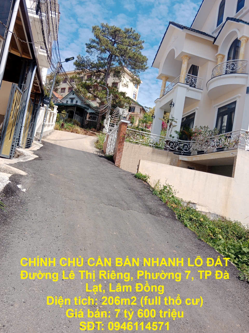 CHÍNH CHỦ CẦN BÁN NHANH LÔ ĐẤT Đường Lê Thị Riêng, Phường 7, TP Đà Lạt, Lâm Đồng - Ảnh chính