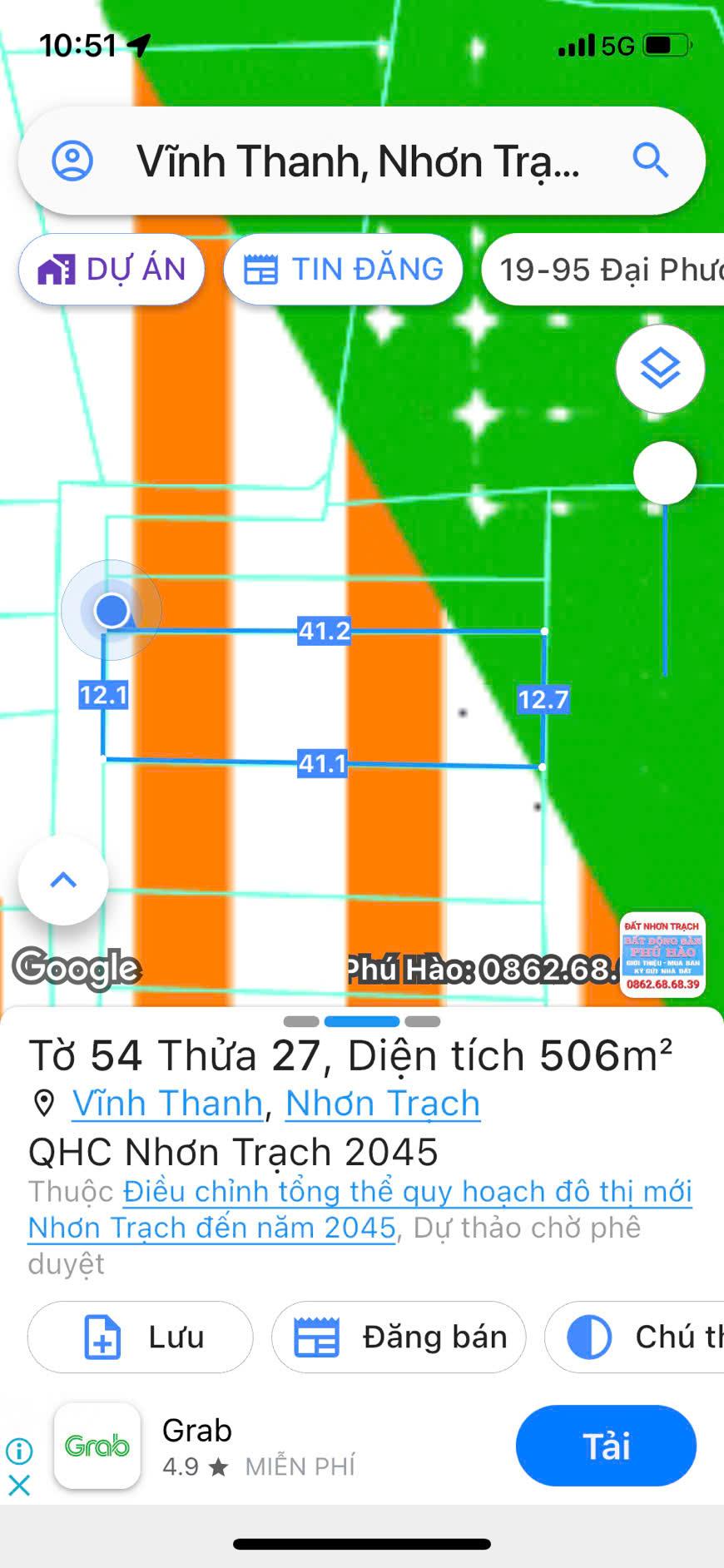 HÓT HÒN HỌT 506M2, 121M2 THÔ CƯ , CHỈ VỚI 5 TỶ 600 TRIỆU ĐƯỜNG OTO, SỔ HỒNG CHÍNH CHỦ ! SADOLAND - - Ảnh chính