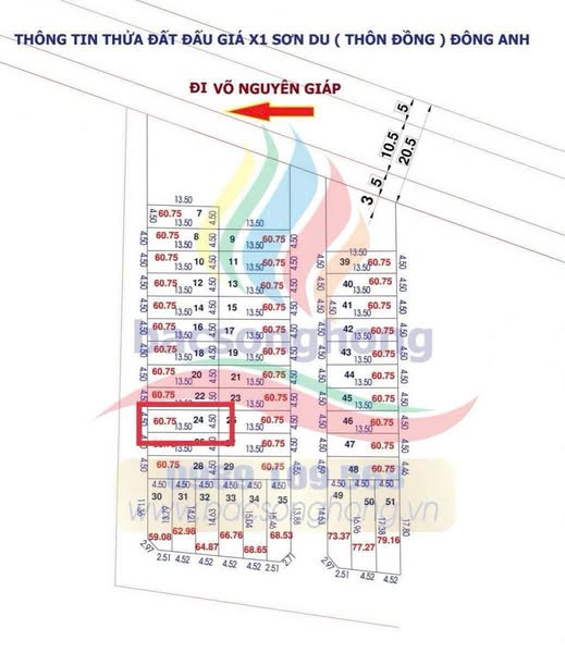 ĐẤT ĐẤU GIÁ X1 SƠN DU NGUYÊN KHÊ ĐÔNG ANH GẦN VÕ NGUYÊN GIÁP - Ảnh 2