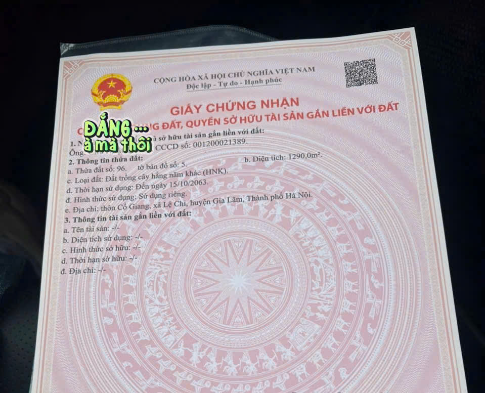ĐẤT ĐẸP - GIÁ TỐT - Vị Trí Đắc Địa Tại Thôn Cổ Giang, Xã Lệ Chi, Huyện Gia Lâm, Thành phố Hà Nội - Ảnh chính