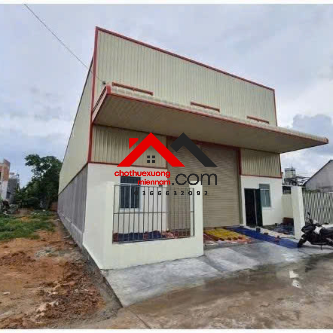 Cho Thuê Kho Xưởng 530m² Cách KCN VISIP 3 Chỉ 400m – Giá 25 Triệu/Tháng. Liên hệ: - Ảnh 1