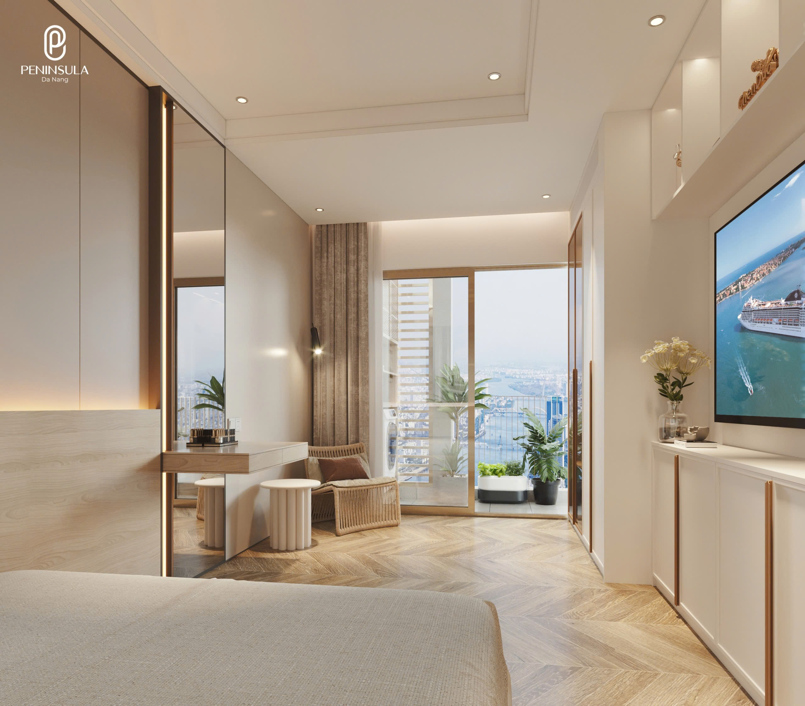PENINSULA CĂN HỘ 2PN TẦNG CAO, VIEW SÔNG TRỰC DIỆN GIÁ CHỈ HƠN 600 TRIỆU, sở hữu lâu dài - Ảnh chính