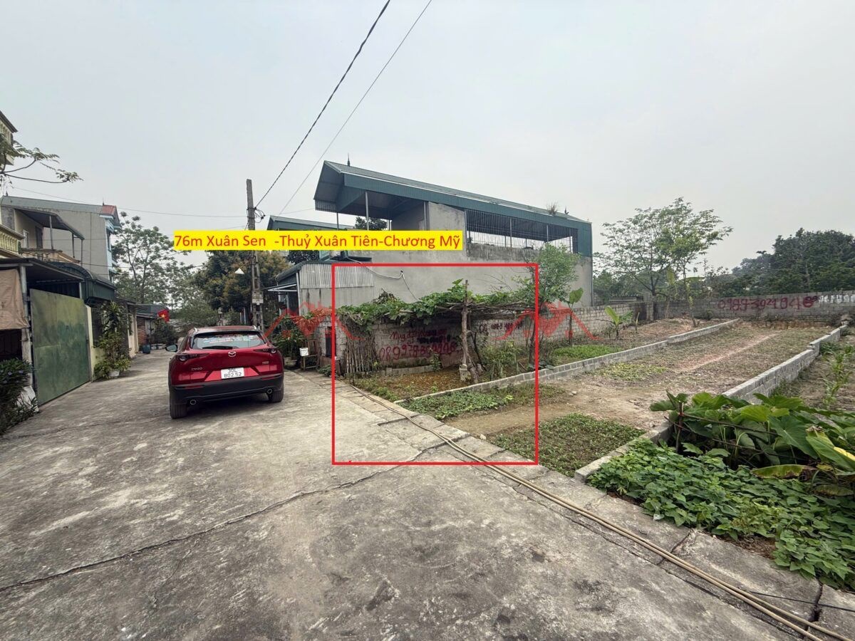 CHÍNH CHỦ BÁN LÔ ĐẤT 76M TẠI THỦY XUÂN TIÊN-CHƯƠNG MỸ-HÀ NỘI - Ảnh chính