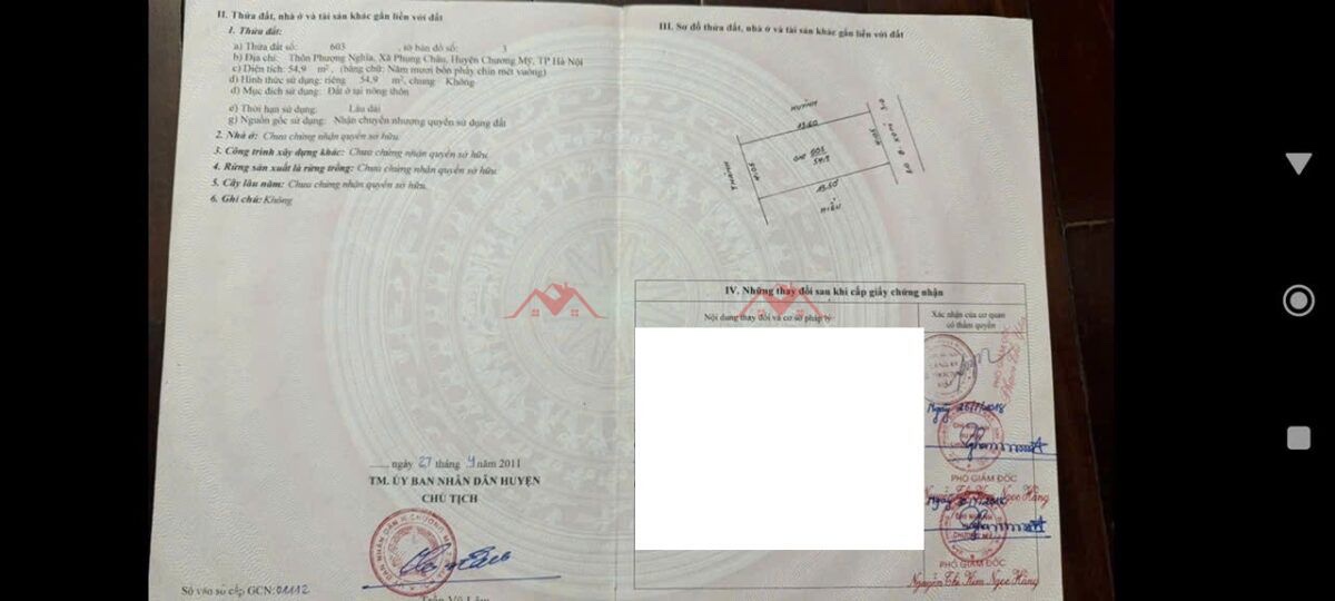 CHINHS CHỦ BÁN LÔ ĐẤT 54,9M TẠI PHỤNG CHÂU-CHƯƠNG MỸ-HÀ NỘI - Ảnh 4