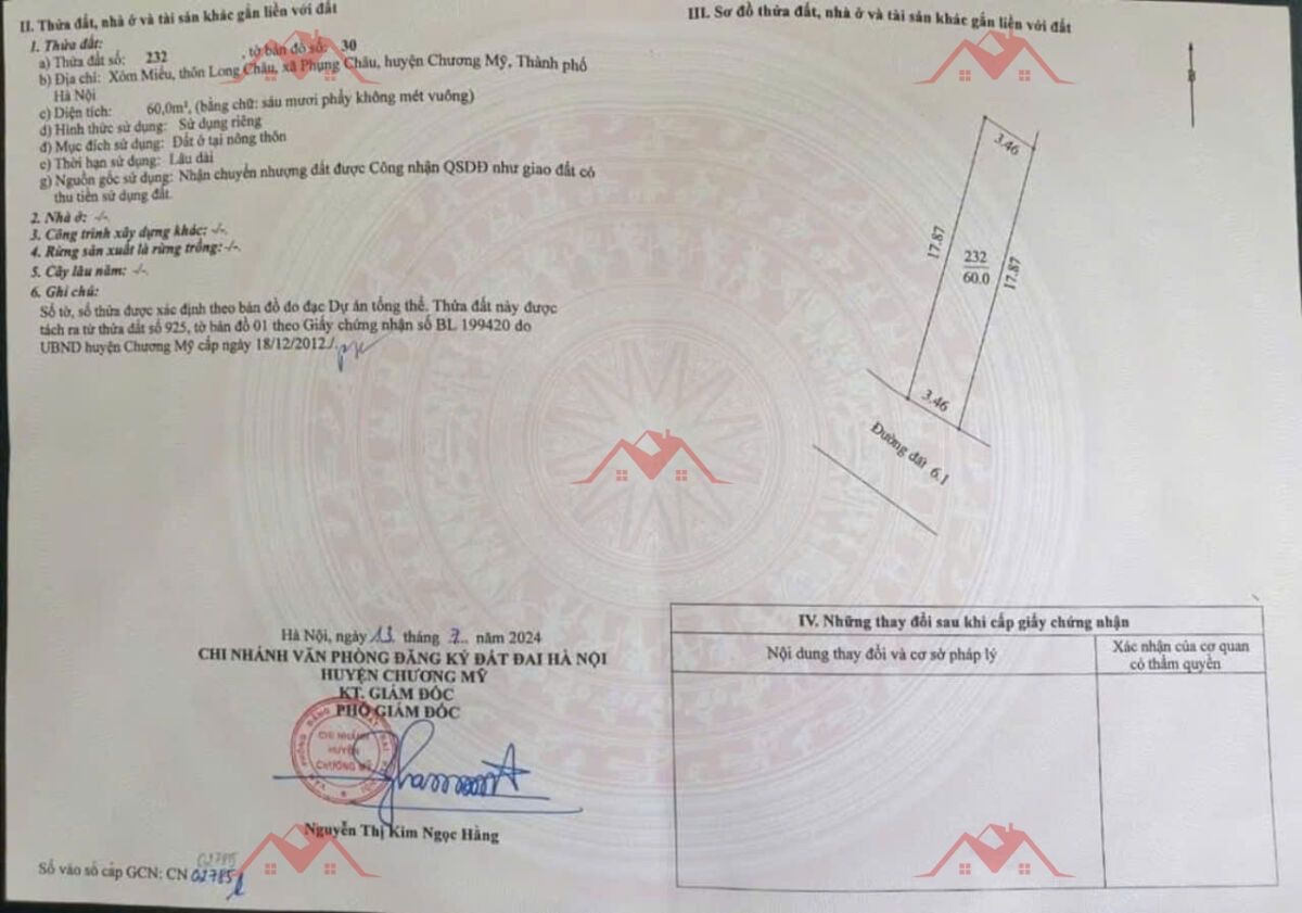 CHÍNH CHỦ BÁN LÔ ĐẤT 60M TẠI PHỤNG CHÂU-CHƯƠNG MỸ-HÀ NỘI - Ảnh 4
