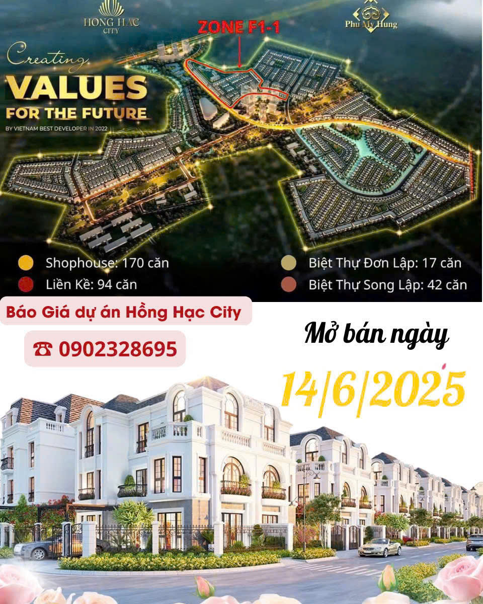 Bảng giá mới nhất dự án Hồng Hạc City Phú Mỹ Hưng Bắc Ninh - Ảnh 1