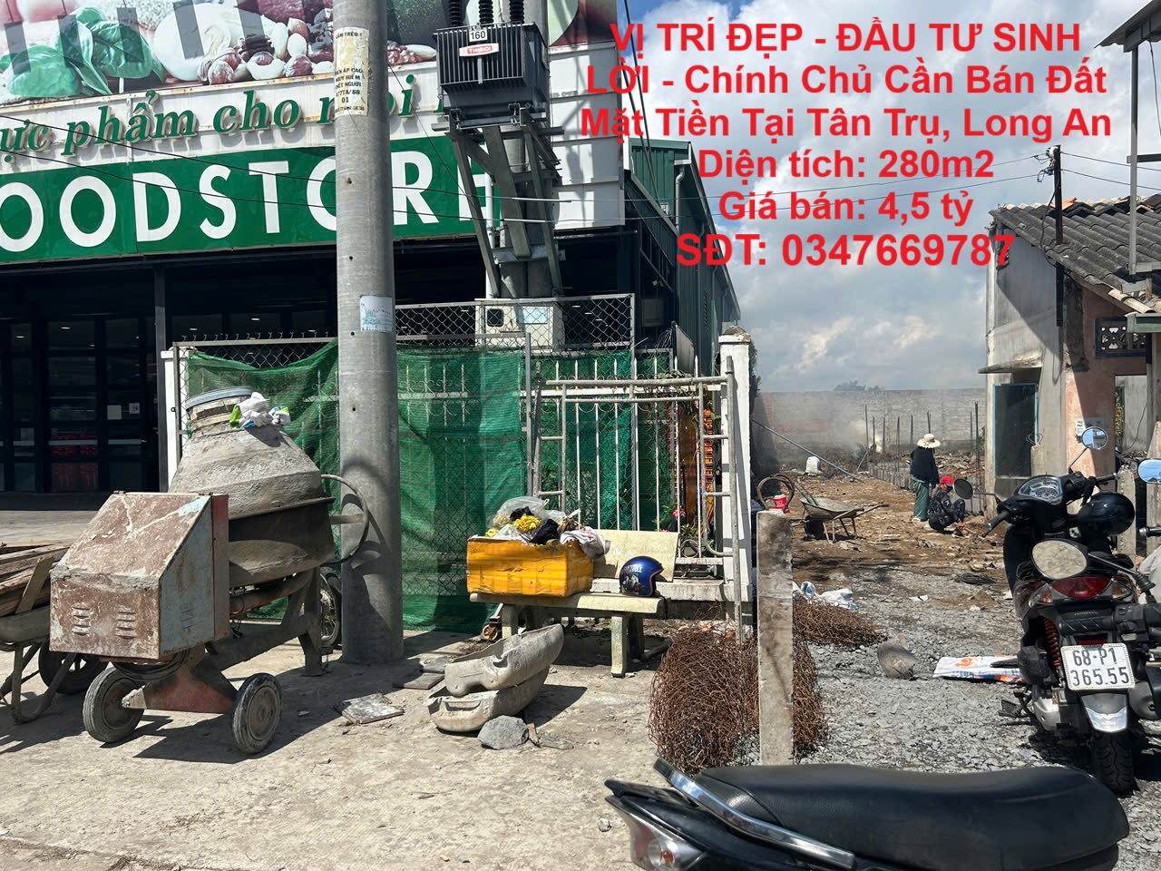 VỊ TRÍ ĐẸP - ĐẦU TƯ SINH LỜI - Chính Chủ Cần Bán Đất Mặt Tiền Tại Tân Trụ, Long An - Ảnh chính