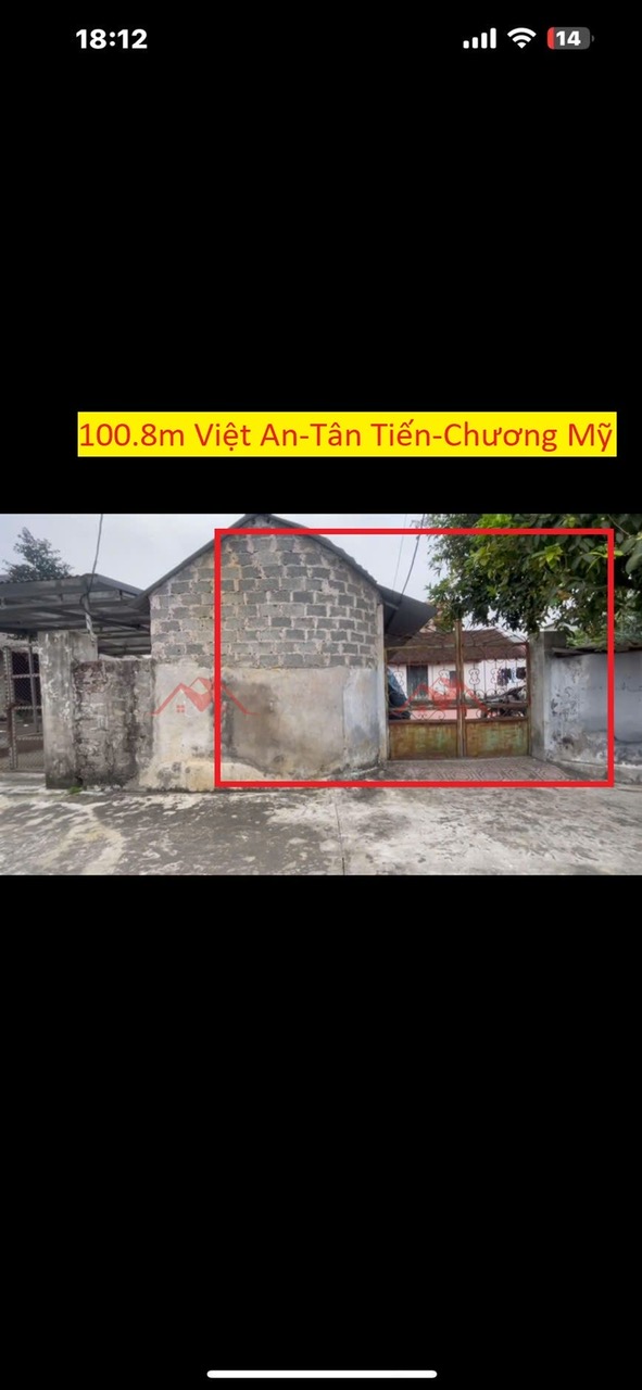 CHÍNH CHỦ BÁN LÔ ĐẤT 100,8M TAỊ TÂN TIẾN-CHƯƠNG MỸ-HÀ NỘI - Ảnh chính