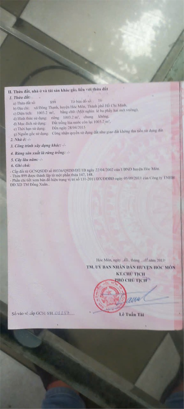 Đất đẹp- giá tốt Chính Chủ cần Bán nhanh lô lô đất tại xã Đông Thạnh, huyện Hóc Môn, TPHCM - Ảnh 1