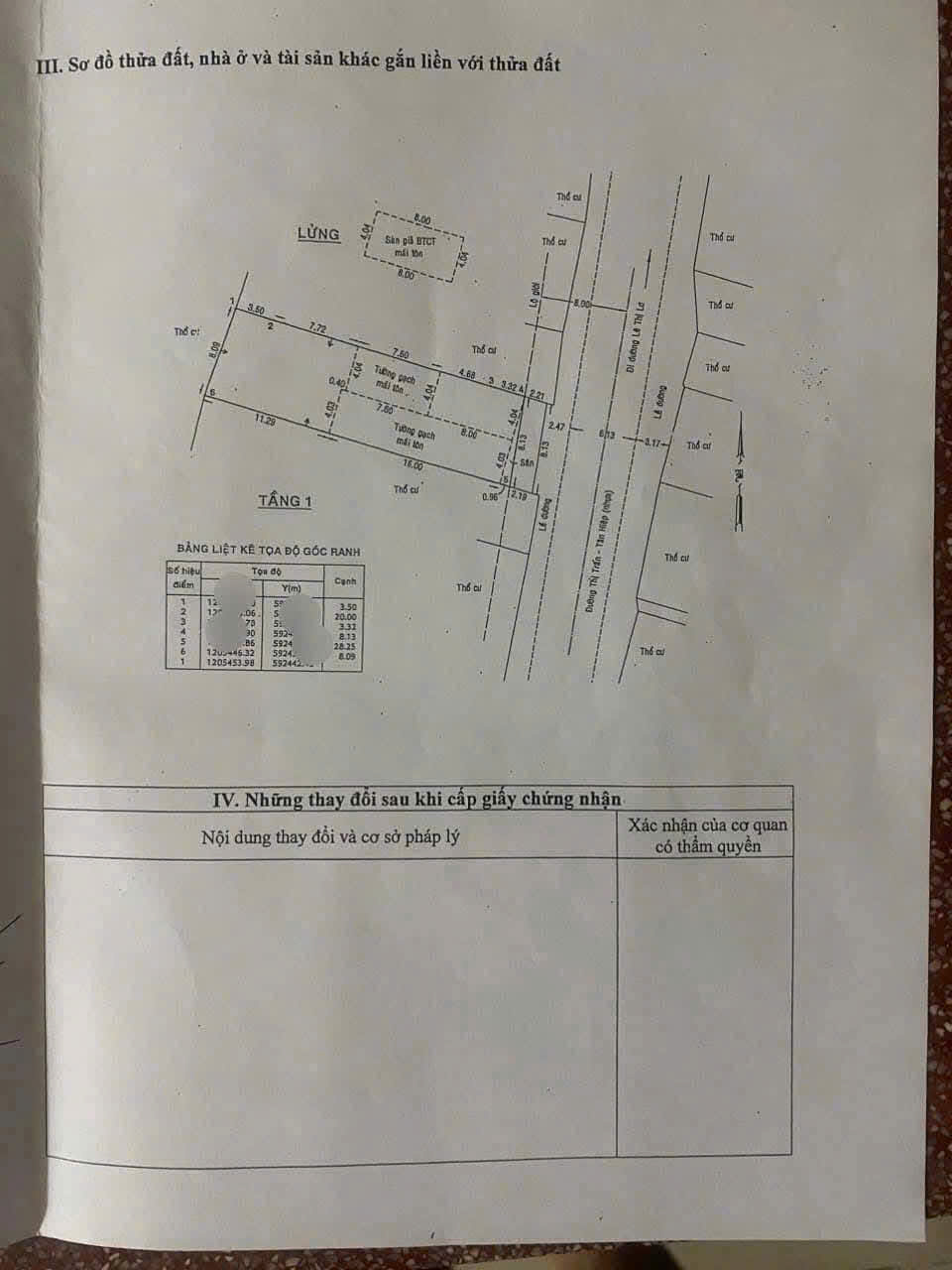 Nhà (8 x 30) MT Thị Trấn Tân Hiệp, Hóc Môn (Khu sung gần ngã tư Lê Thị Lơ) - Ảnh 3