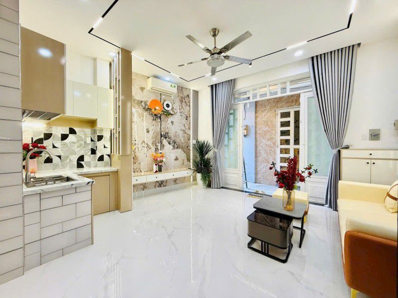 MINI HOUSE SAU CĂN MẶT TIỀN HẺM XE TẢI QUANG TRUNG - GẦN NHÀ THỜ HẠNH THÔNG TÂY - 3 TẦNG - GIÁ CHỈ - Ảnh 1