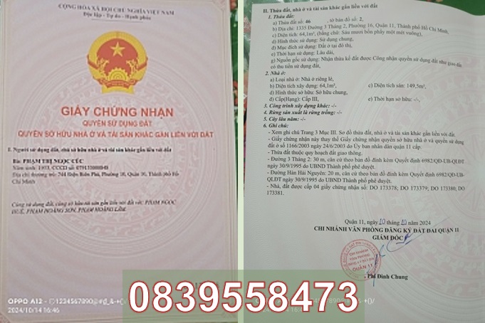 ⭐️Vị trí vàng !! Bán nhà góc 2MT số 1335 Đường 3/2, P16, Q.11, TP HCM, 19 tỷ, 0839558473 - Ảnh chính