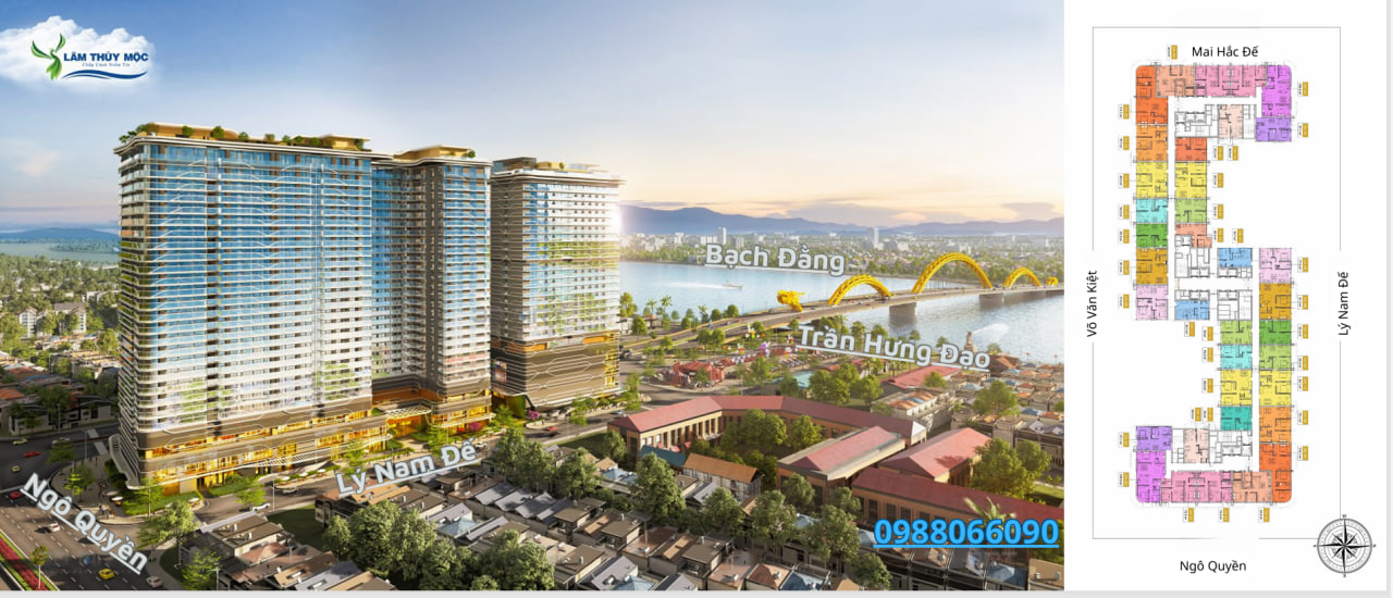 Mở Bán Căn Hộ trên Đầu Cầu Rồng Đà Nẵng - Legend City - Ảnh chính