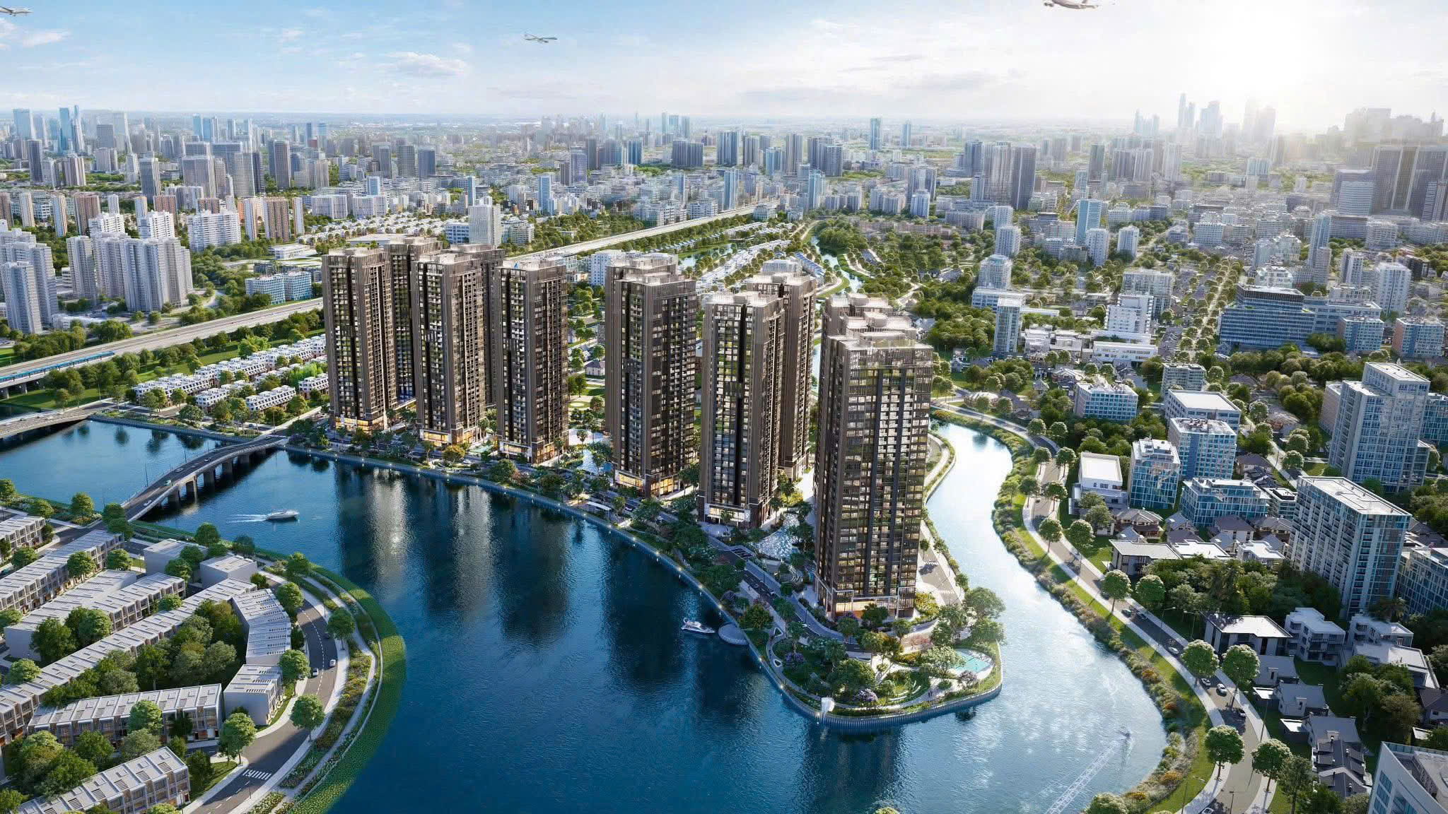 Dự Án hiếm hoi 3 mặt giáp sông trung tâm quận 2 The Prive kế bên Global city giá siêu tốt - Ảnh chính