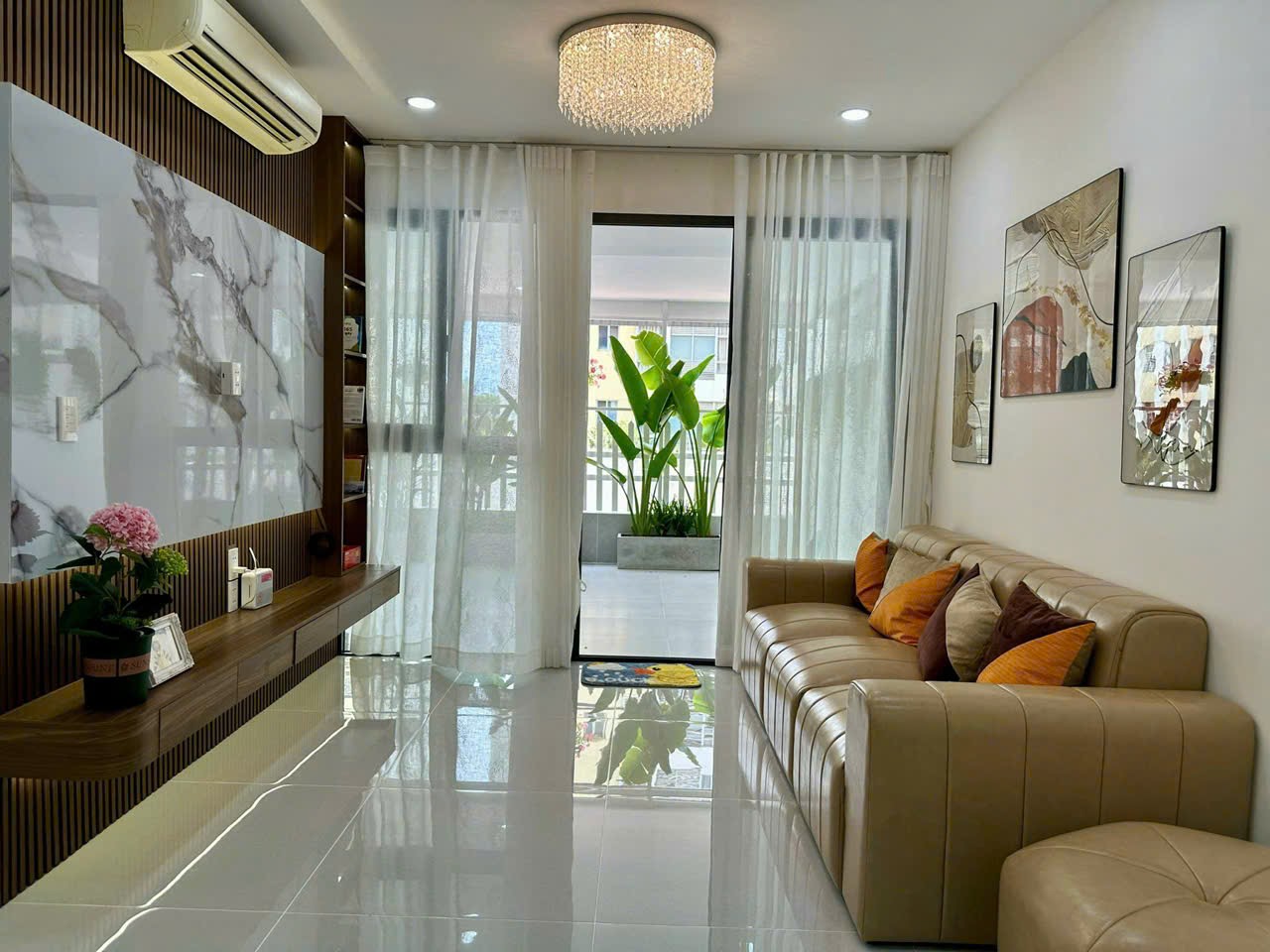 Cần bán nhanh căn hộ sân vườn sky garden 2, PMH, Q7, 115m2, 3PN nhà mới đẹp, giá chỉ 7,4 tỷ - Ảnh chính