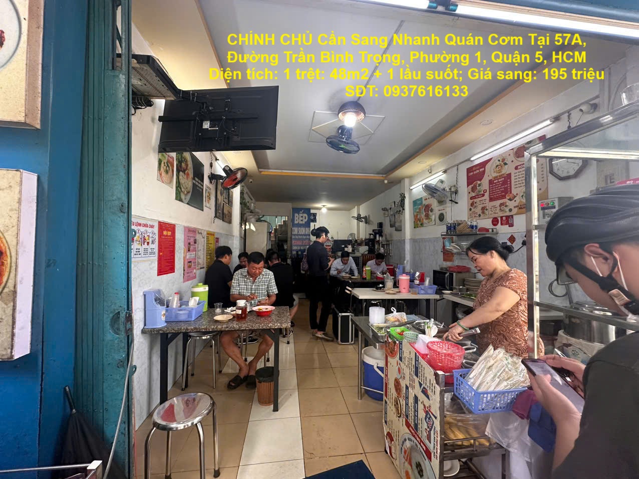 CHÍNH CHỦ Cần Sang Nhanh Quán Cơm Tại 57A, Đường Trần Bình Trọng, Phường 1, Quận 5, HCM - Ảnh chính