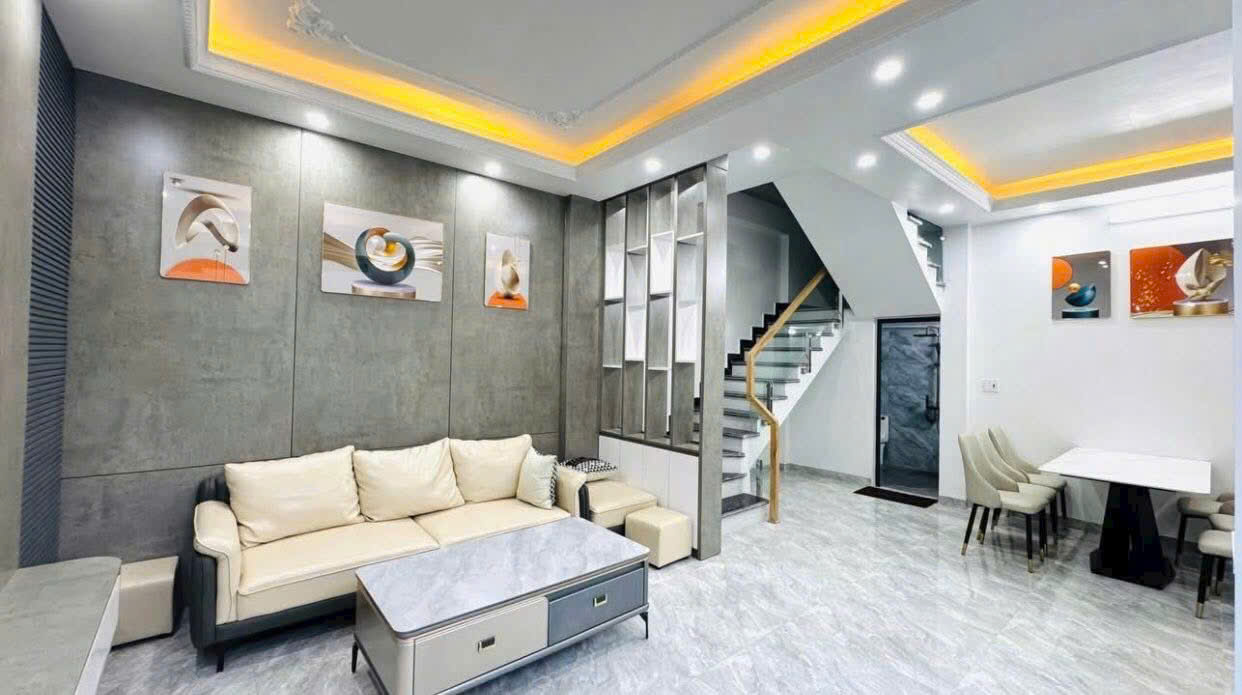 Bán nhà Xây Mới Độc Lập ngõ 132 An Đà 4 tầng thiết kế Villa Mini mặt tiền rộng tới 7m - Ảnh chính