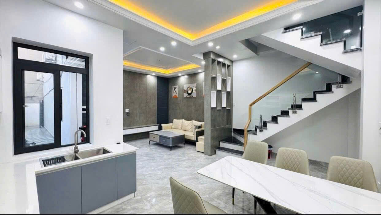 Bán nhà Xây Mới Độc Lập ngõ 132 An Đà 4 tầng thiết kế Villa Mini mặt tiền rộng tới 7m - Ảnh 2