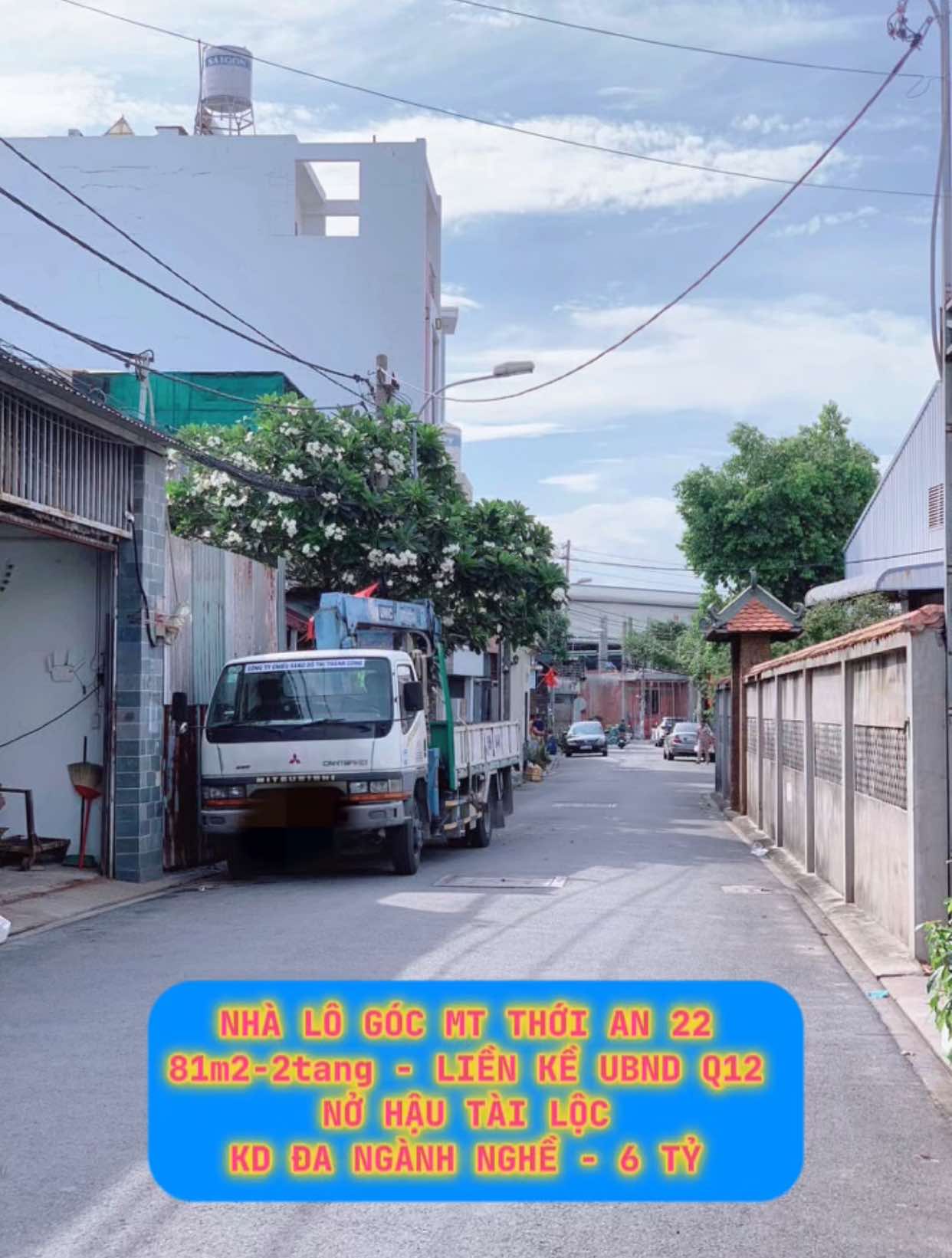 Nhà lô góc mt Thới An 22 , 81m2-2tang , liền kề UBND Quận 12 , nợ hậu tài lộc - 6 tỷ 0932030061 - Ảnh 1