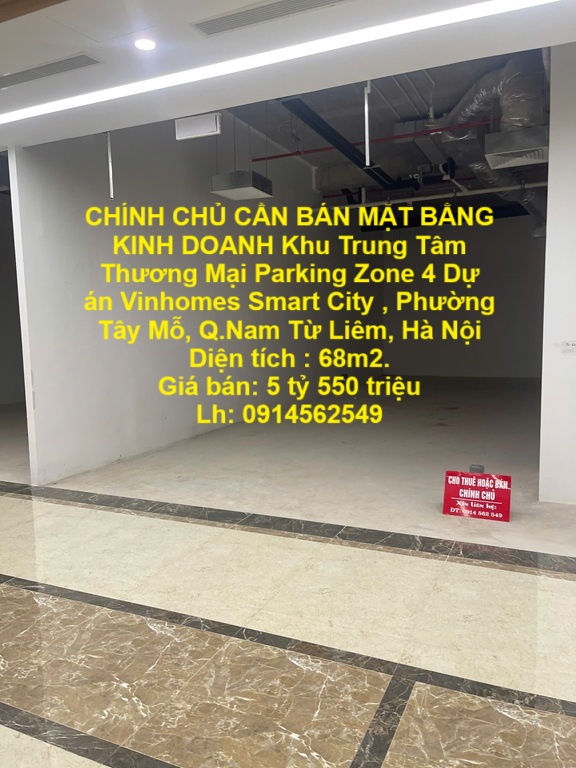 CHÍNH CHỦ CẦN BÁN MẶT BẰNG KINH DOANH Khu Trung Tâm Thương Mại Parking Zone 4 Vinhomes Smart City - Ảnh chính