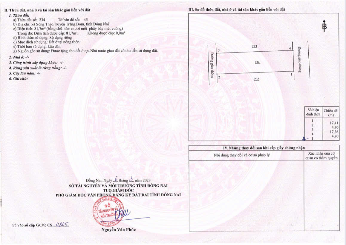 Cần bán đất nền Dự án tại xã Sông Thao, huyện Trảng Bom, tỉnh Đồng Nai - Ảnh 5