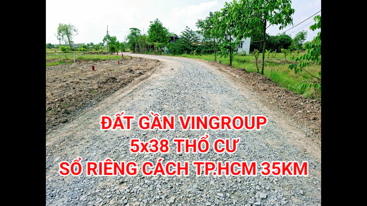 Bán đất thổ 5x38 cách  DT 825 vài KM , sổ riêng - Ảnh 1