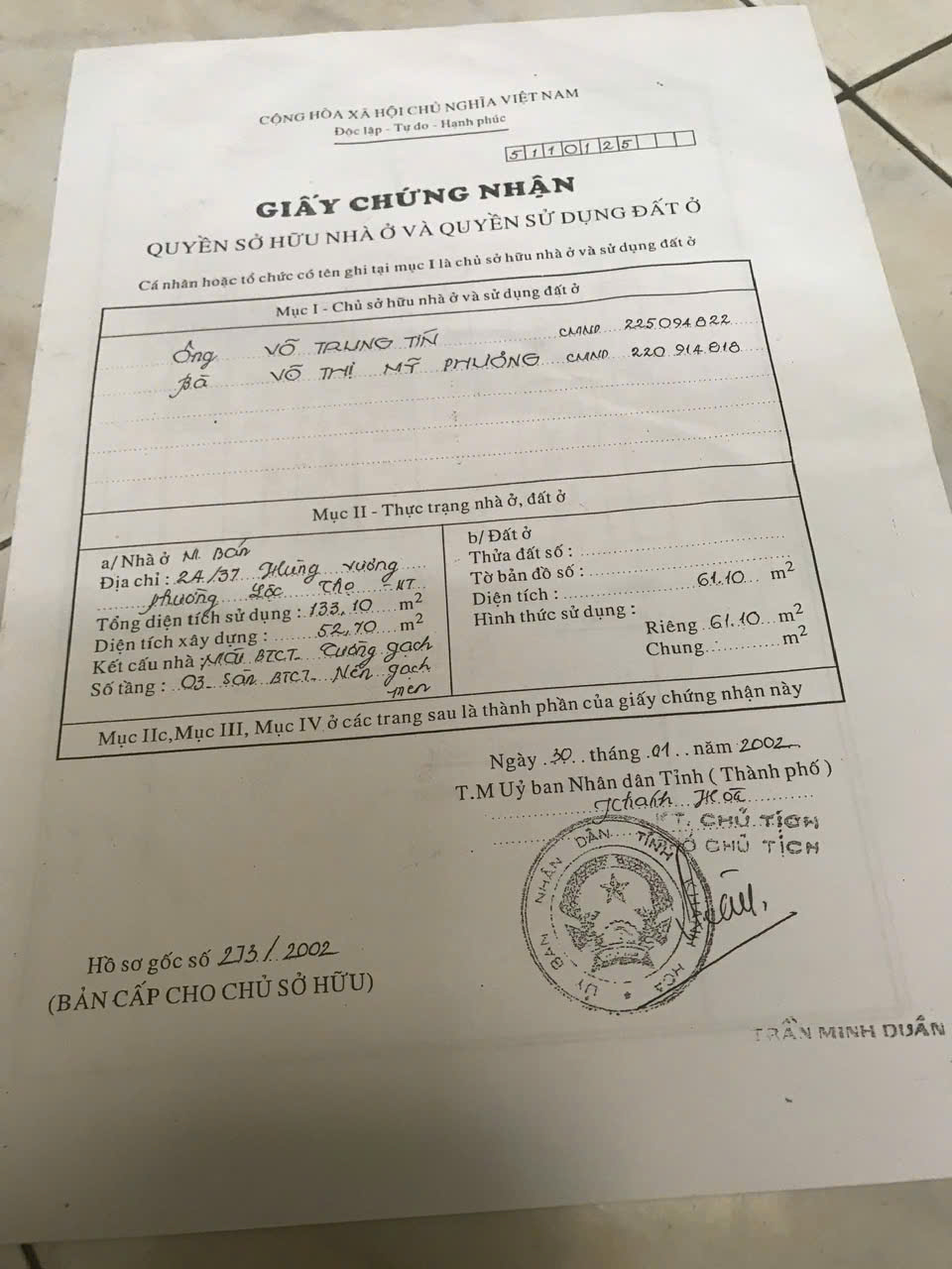 Bán nhà hẻm Hùng Vương Diện tích : 61,8m2 Giá : 8ty7 ( bớt lộc ) mọi thông tin chi tiết vui lòng lh - Ảnh 1