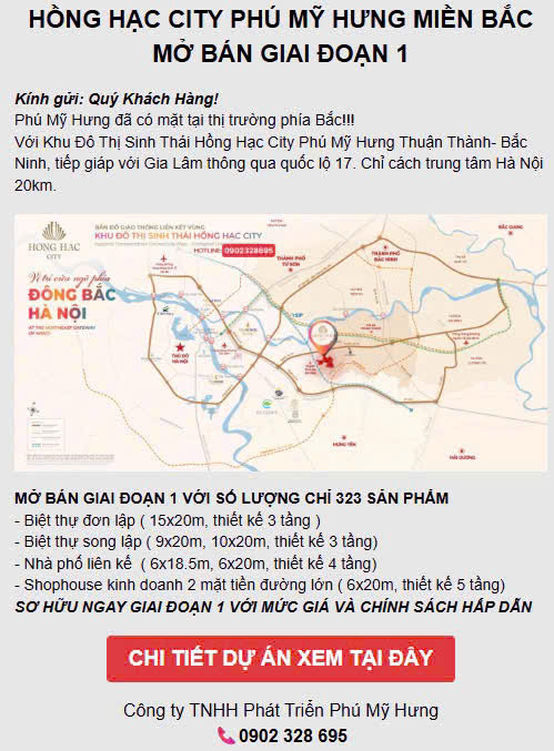HỒNG HẠC CITY- ĐÔ THỊ SINH THÁI ĐẲNG CẤP GIỮA LÒNG BẮC NINH - Ảnh 3