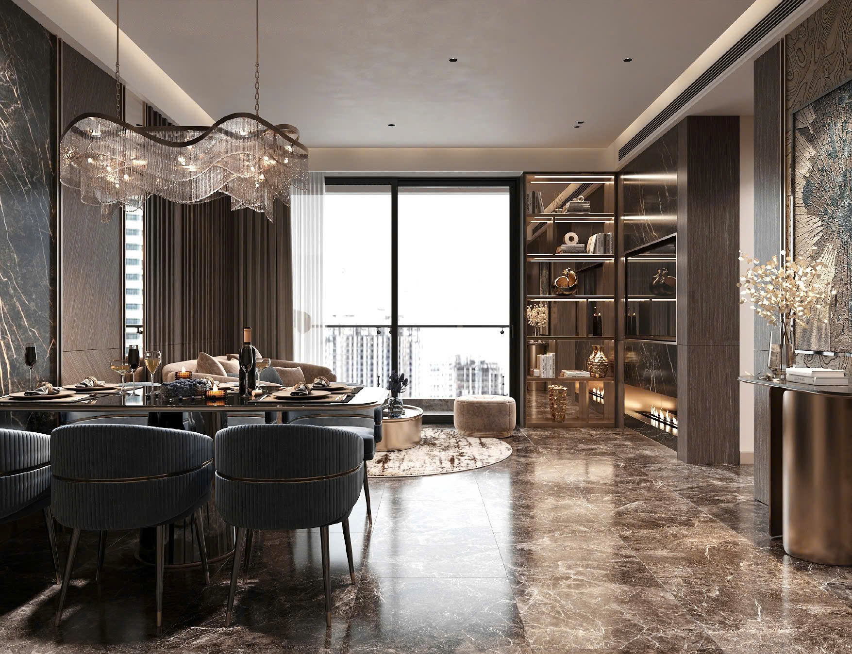 Căn hộ 82m², thiết kế 2 phòng ngủ + thêm không gian phụ lý tưởng làm phòng làm việc hoặc phòng cho - Ảnh chính