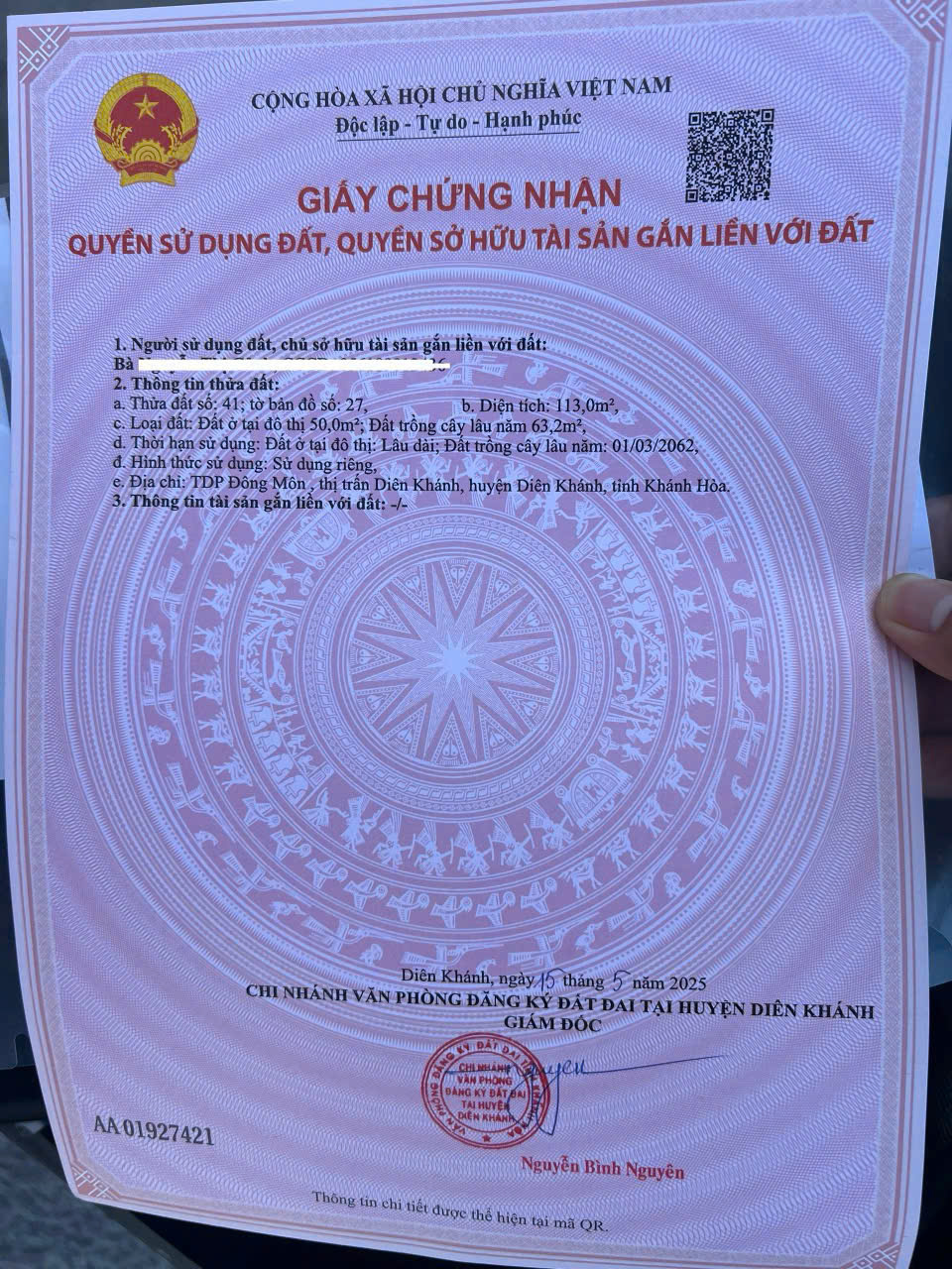 ⚡️Chủ Cần Bán Lô Thị Trấn Diên Khánh <br><br>- Mặt đường nhựa Phan Chu Trinh giáp Ranh ( KĐT Nam Sông - Ảnh 3