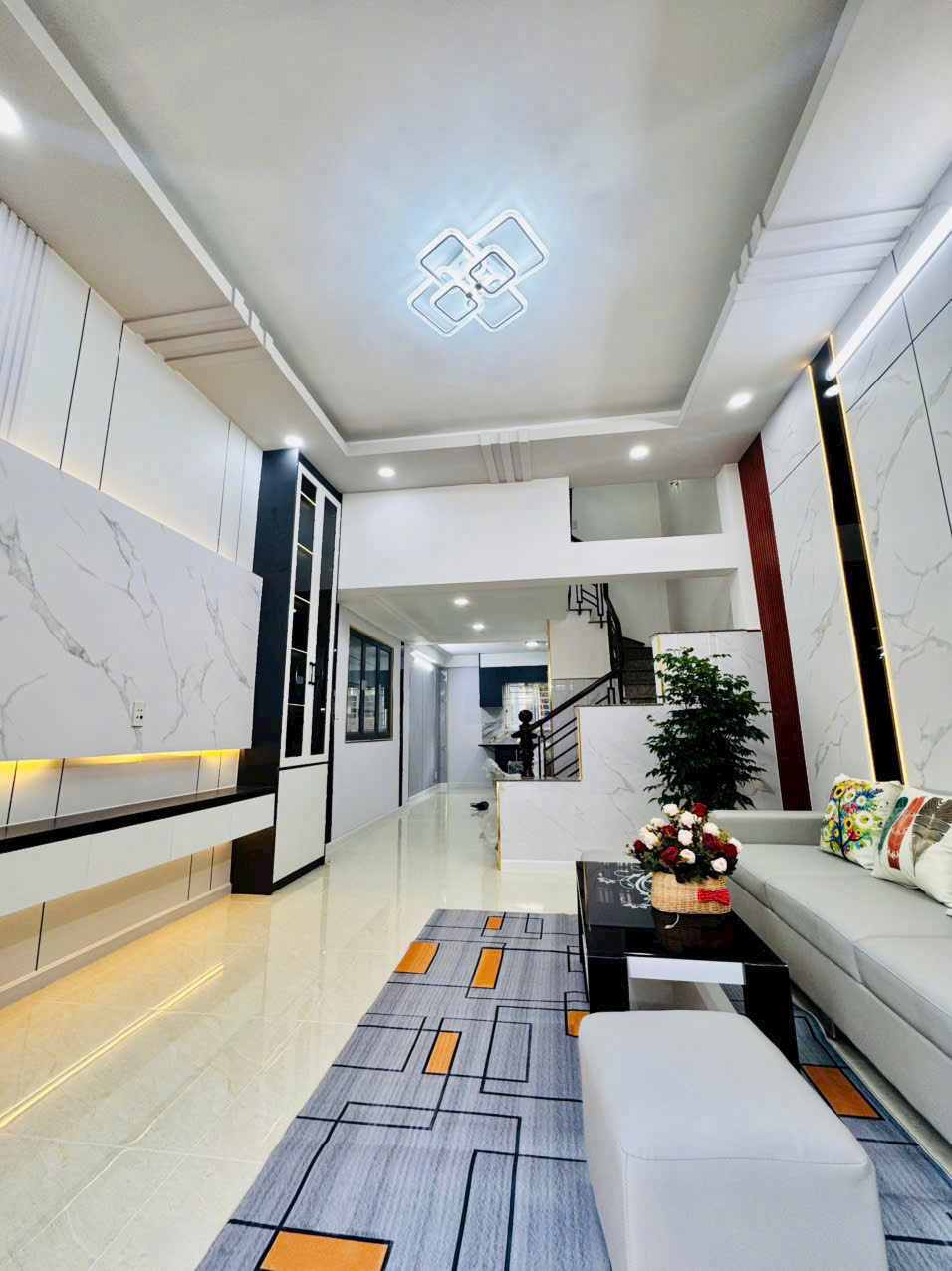 🌈Bán nhà 2 Lầu Thạnh Lộc 29 Gần Ngã Tư Ga Hướng Đông Nam Đường 6M- 3PN- Sân Thượng chỉ 4,39 tỷ cho - Ảnh 1