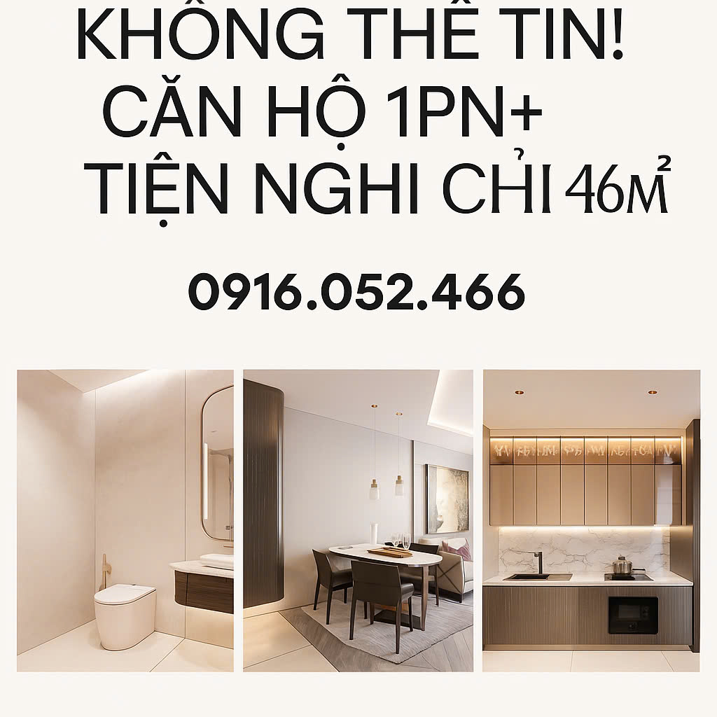 Chỉ với hơn 2 tỷ, bạn đã sở hữu căn hộ biển pháp lý lâu dài – tiềm năng tăng giá cao . 1PN+ 49m²: - Ảnh 1