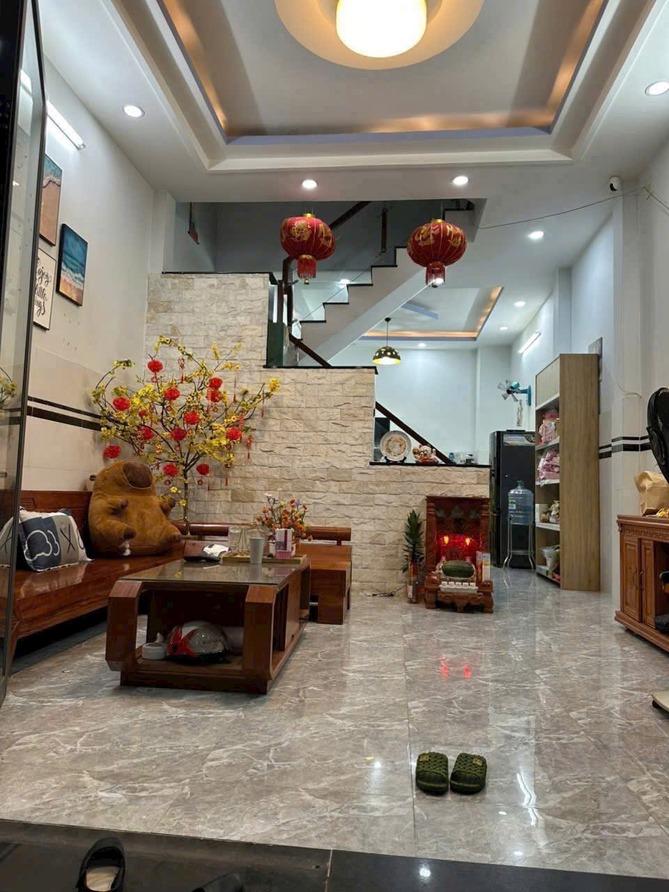 ❇️Cho Thuê Nhà 3 tầng Thạnh Lộc 8 Gần Cầu An Lộc Cách Gò Vấp vài bước chân<br><br>👉 Dt 4,3x13m, trệt, 2 - Ảnh 1