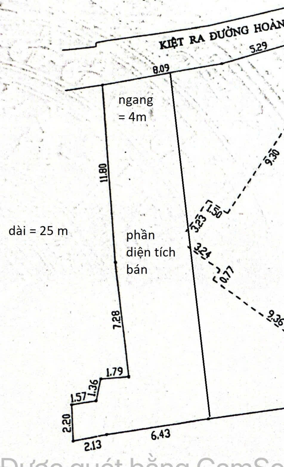 # Bán đất kiệt gần 3m Lê Đình Lý thông Hoàng Diệu, 105m2, ngang 4m, 3.35 tỷ - Ảnh chính