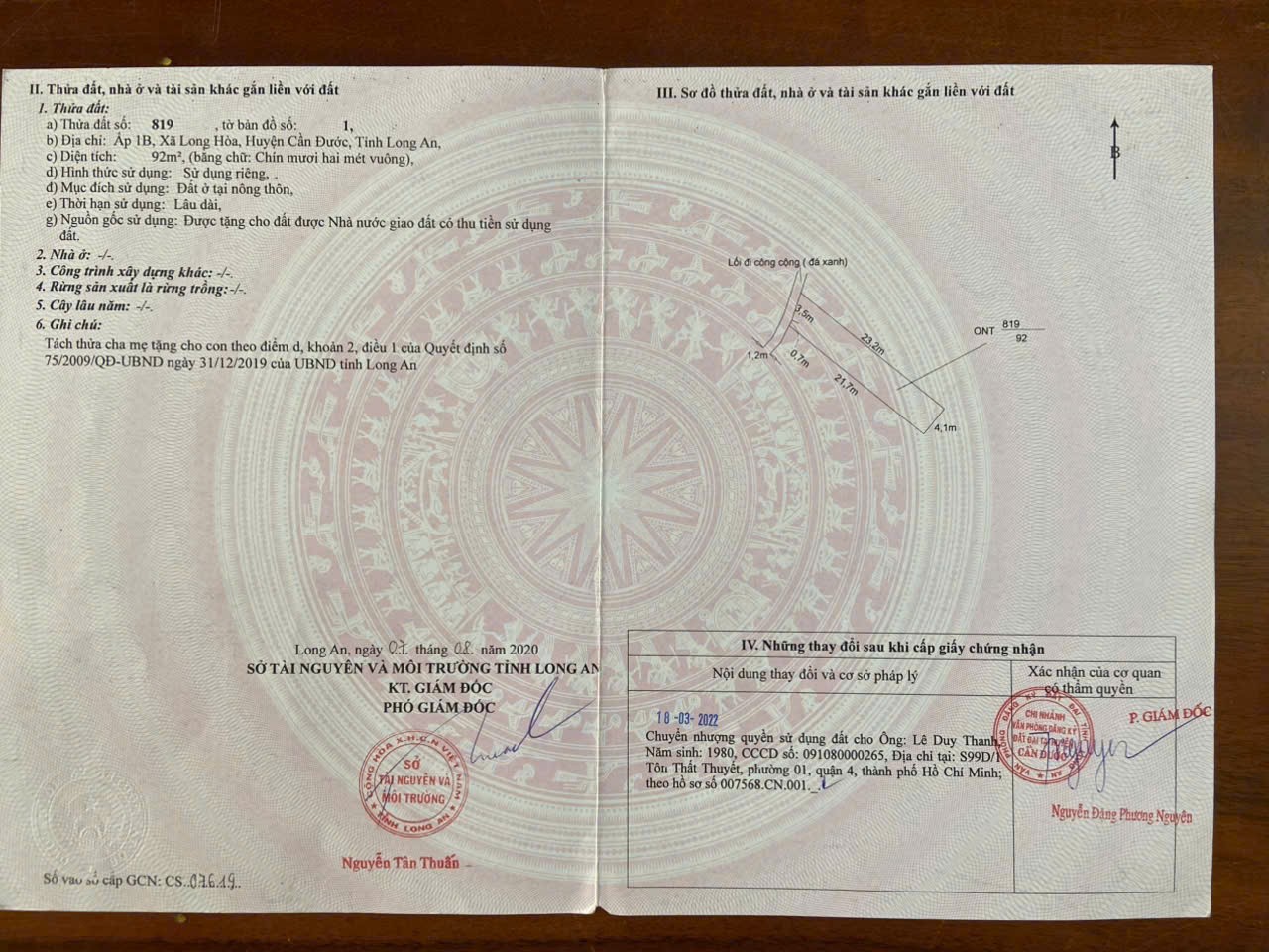 NHÀ ĐẸP - GIÁ TỐT - Cần Bán Nhanh Căn Nhà Tại xã Long Hòa, huyện Cần Đước, tỉnh Long An - Ảnh 1