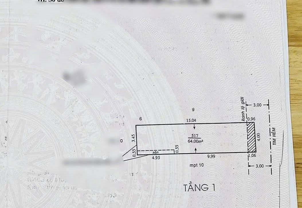 66m2, BÁN ĐẤT TẶNG DÃY TRỌ, HẺM Ô TÔ 5M, NGUYỄN SỸ SÁCH, P15 TÂN BÌNH, 6.xx TỶ - Ảnh chính