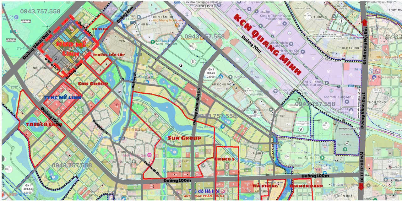 ĐẤT SIÊU ĐẸP - GIÁ ĐẦU TƯ - Chính Chủ Bán Lô Đất 250M2 Xã Đại Thịnh, Mê Linh, Hà Nội ( Trung Tâm - Ảnh 3