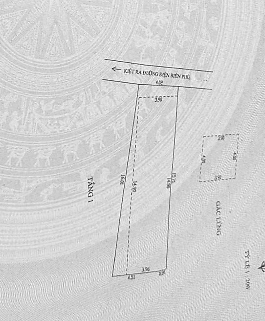 ♪ 2.47 tỷ Nhà 75m2, ngang 4.1m nở hậu đẹp, C4 cũ, Kiệt 142 Điện Biên Phủ, 30m ra kiệt chính - Ảnh 1