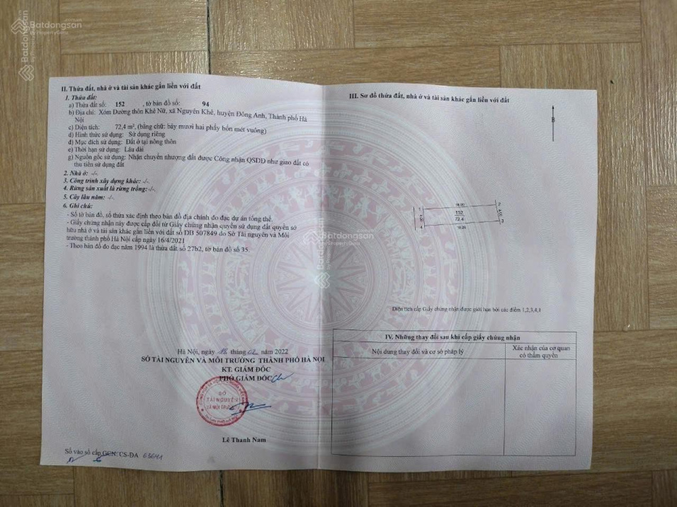 Bán 72m2 đất gần X3 Nguyên Khê - đường thông ô tô - giá 6x - Ảnh 3
