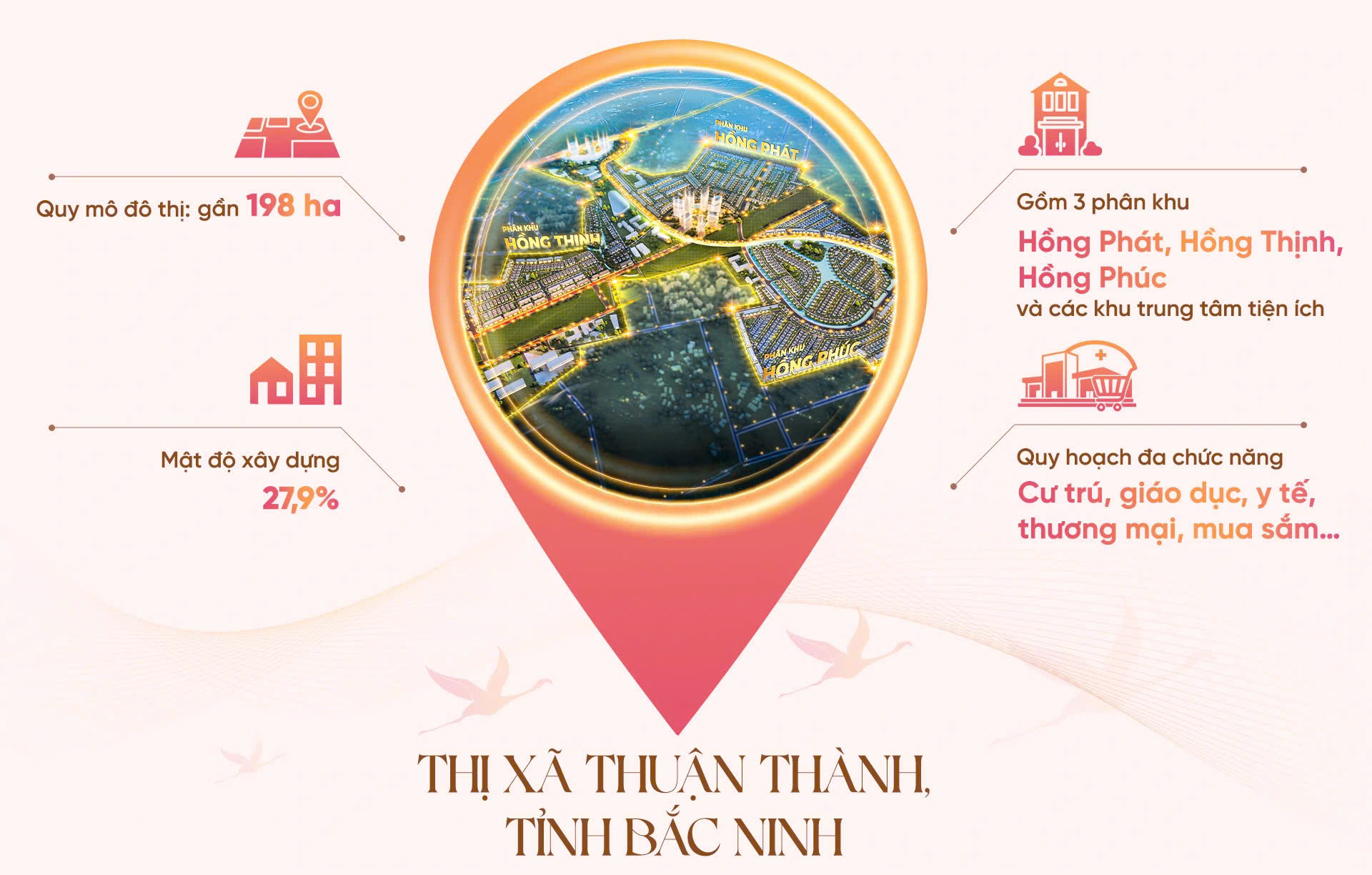 QUY HOẠCH TỔNG THỂ DỰ ÁN HỒNG HẠC CITY PHÚ MỸ HƯNG BẮC NINH - Ảnh chính