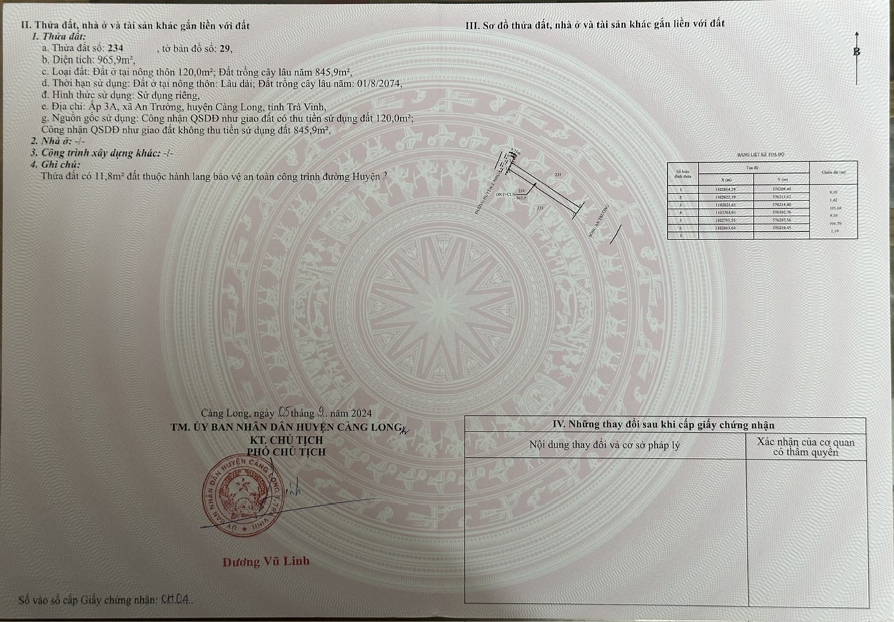 BÁN ĐẤT ĐẸP TẠI AN TRƯỜNG, CÀNG LONG, TRÀ VINH, 4700M2 CHỈ 250TR/1M NGANG. LH:0966397739 - Ảnh 3