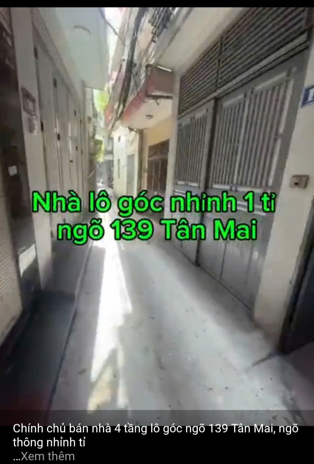 Chính chủ bán nhà 4 tầng lô góc ngõ 139 Tân Mai, ngõ thông nhỉnh tỉ - Ảnh chính