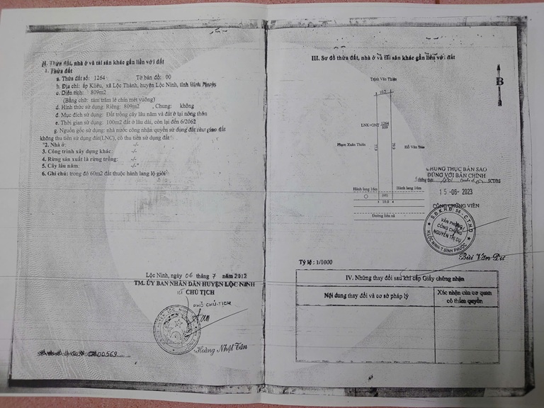 ĐẤT ĐẸP-  GIÁ ĐẦU TƯ  - CẦN BÁN LÔ ĐẤT TẠI Đường Liên Xã Quốc Lộ 13, Lộc Thành, Lộc Ninh, Bình Phước - Ảnh 1