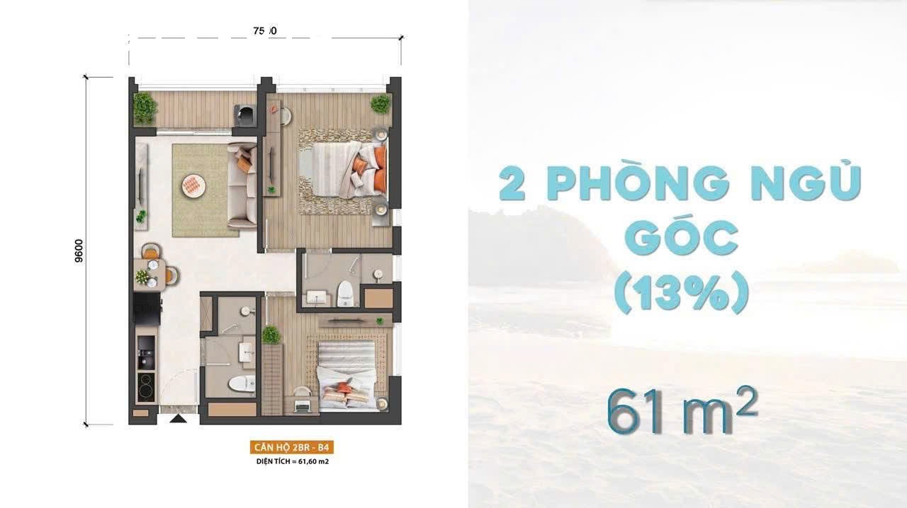 Bán căn hộ cao cấp biển Vũng Tàu giá chỉ 3 tỷ cho thuê 30 tr/tháng - Ảnh chính