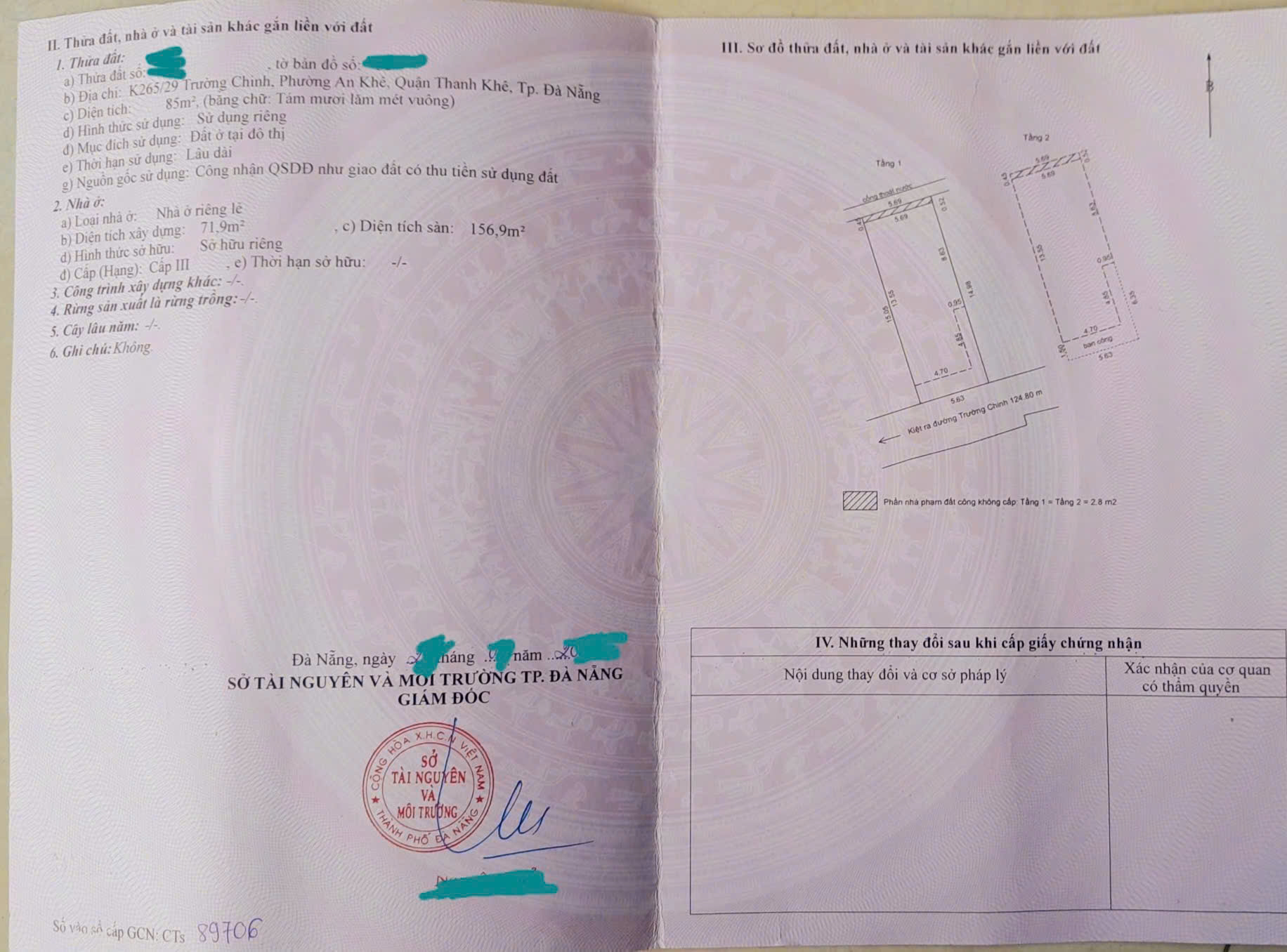 Chào bán căn nhà 2 tầng, trung tâm quận Thanh Khê, sát bên sân bay quốc tế Đà Nẵng - Ảnh 1